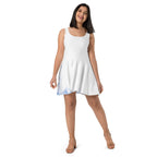 Watercolour Blue Splash - Womens Skater Dress