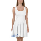 Watercolour Blue Splash - Womens Skater Dress
