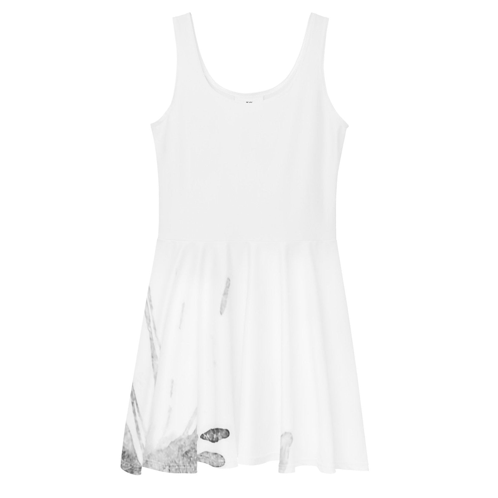 Watercolour Grey Splash - Womens Skater Dress
