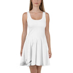 Watercolour Grey Splash - Womens Skater Dress