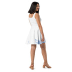 Watercolour Blue Splash - Womens Skater Dress