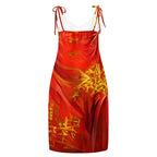 Qízhì - Womens Chiffon Slip Dress