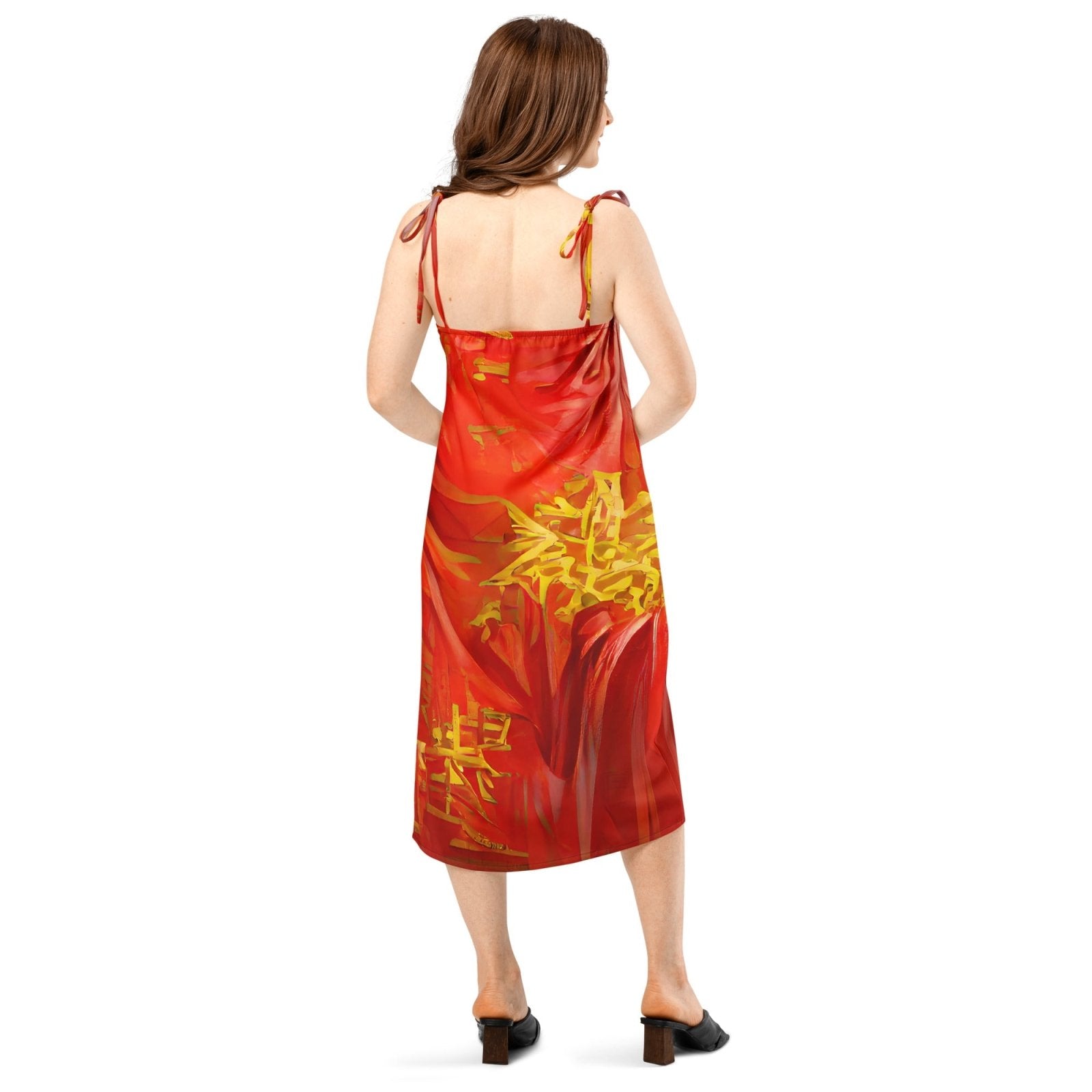 Qízhì - Womens Chiffon Slip Dress