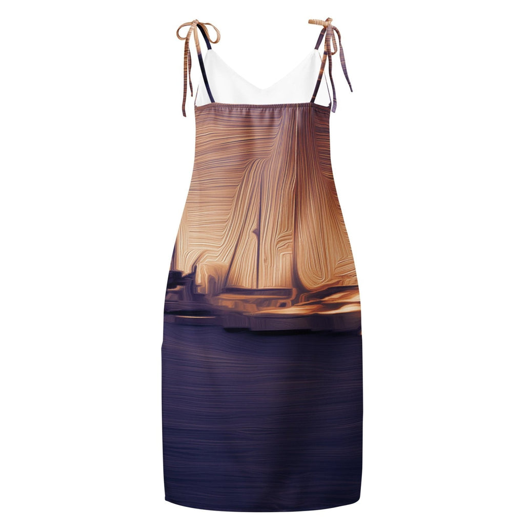 The Sleeping Yachts (at Sunset) - Womens Chiffon Slip Dress