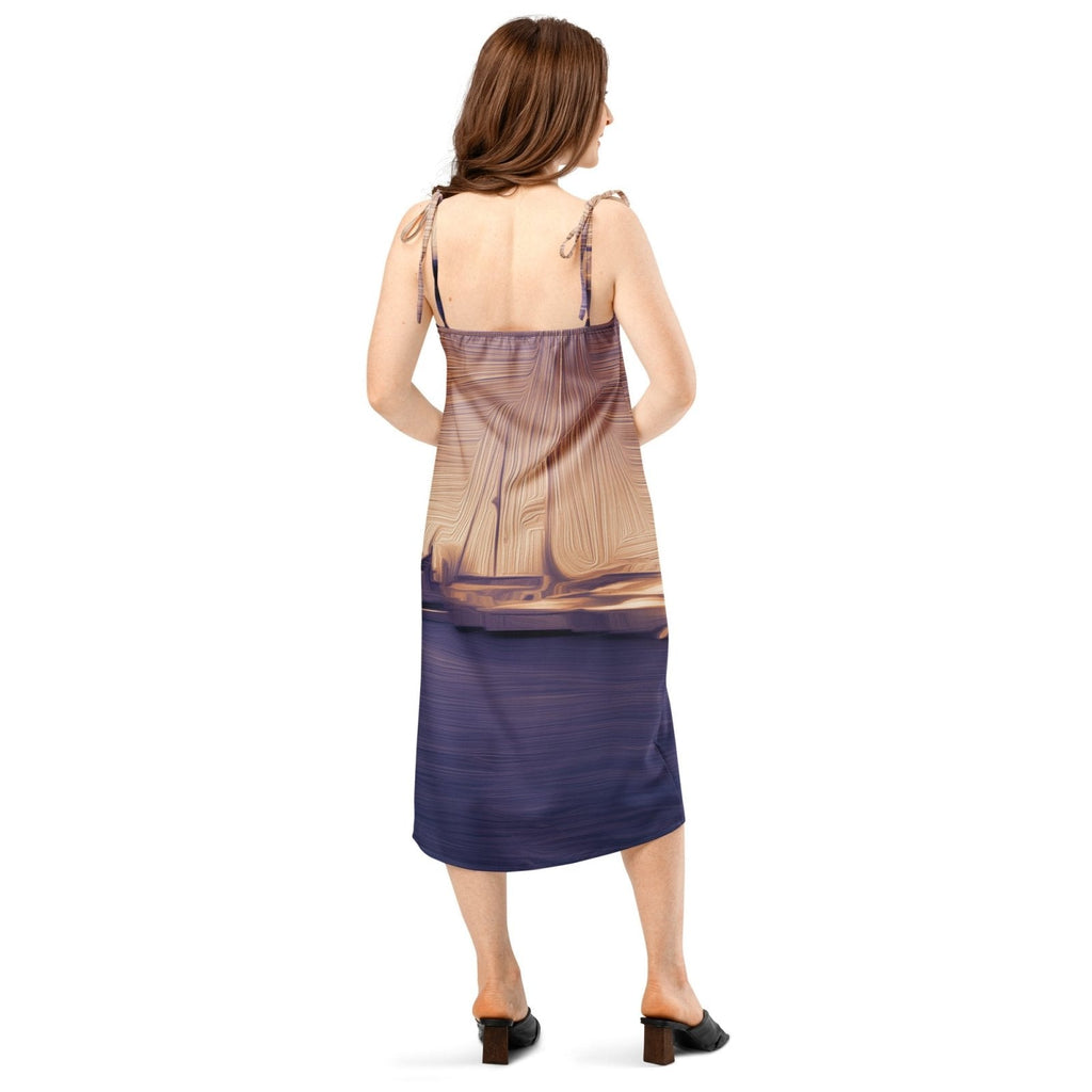 The Sleeping Yachts (at Sunset) - Womens Chiffon Slip Dress