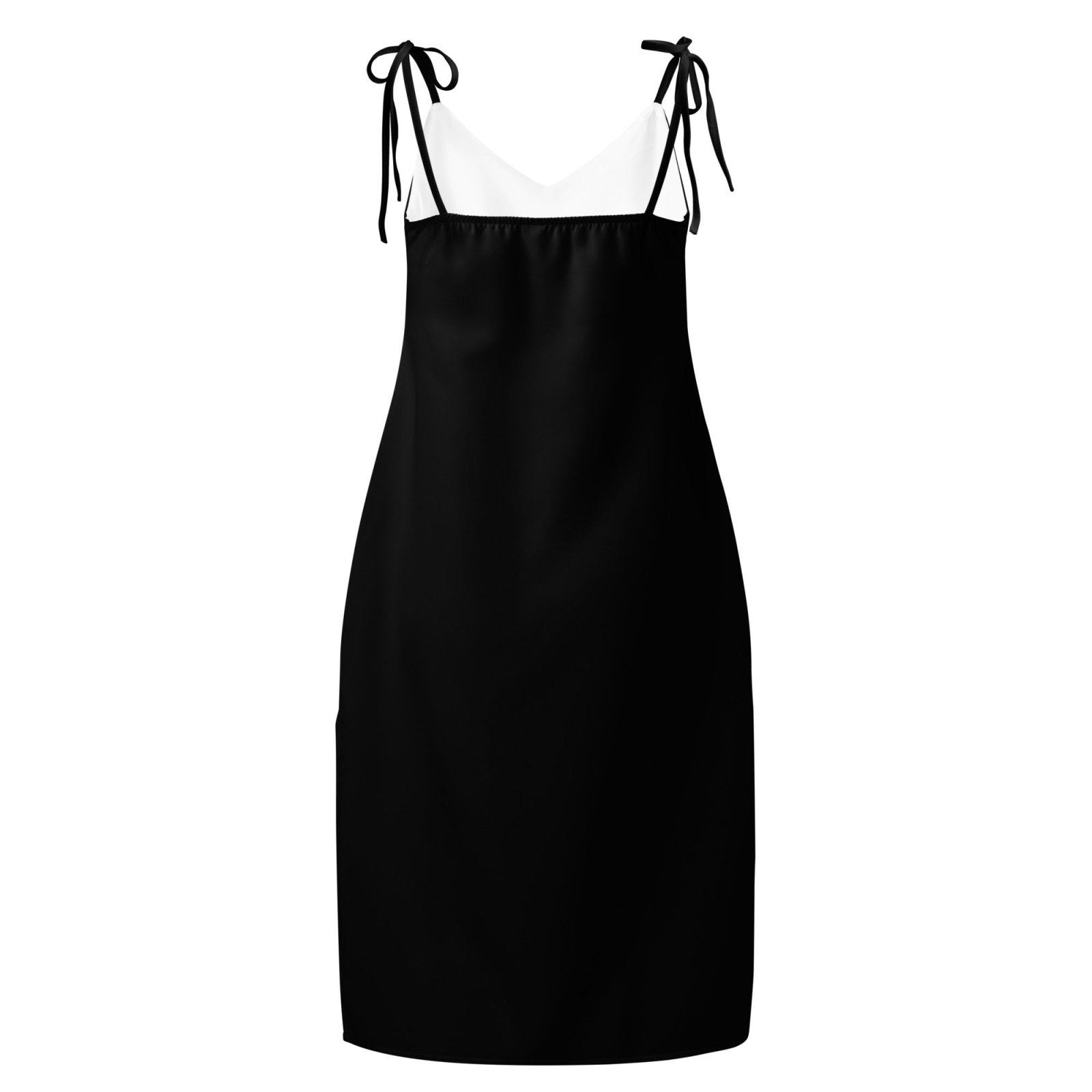 iSAW Womens Black Chiffon Slip Dress