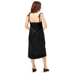 iSAW Womens Black Chiffon Slip Dress