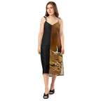 Half Black Half Gāolàng - Womens Chiffon Slip Dress