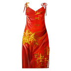 Qízhì - Womens Chiffon Slip Dress