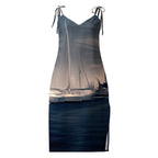The Sleeping Yachts (at Sunrise) - Womens Chiffon Slip Dress