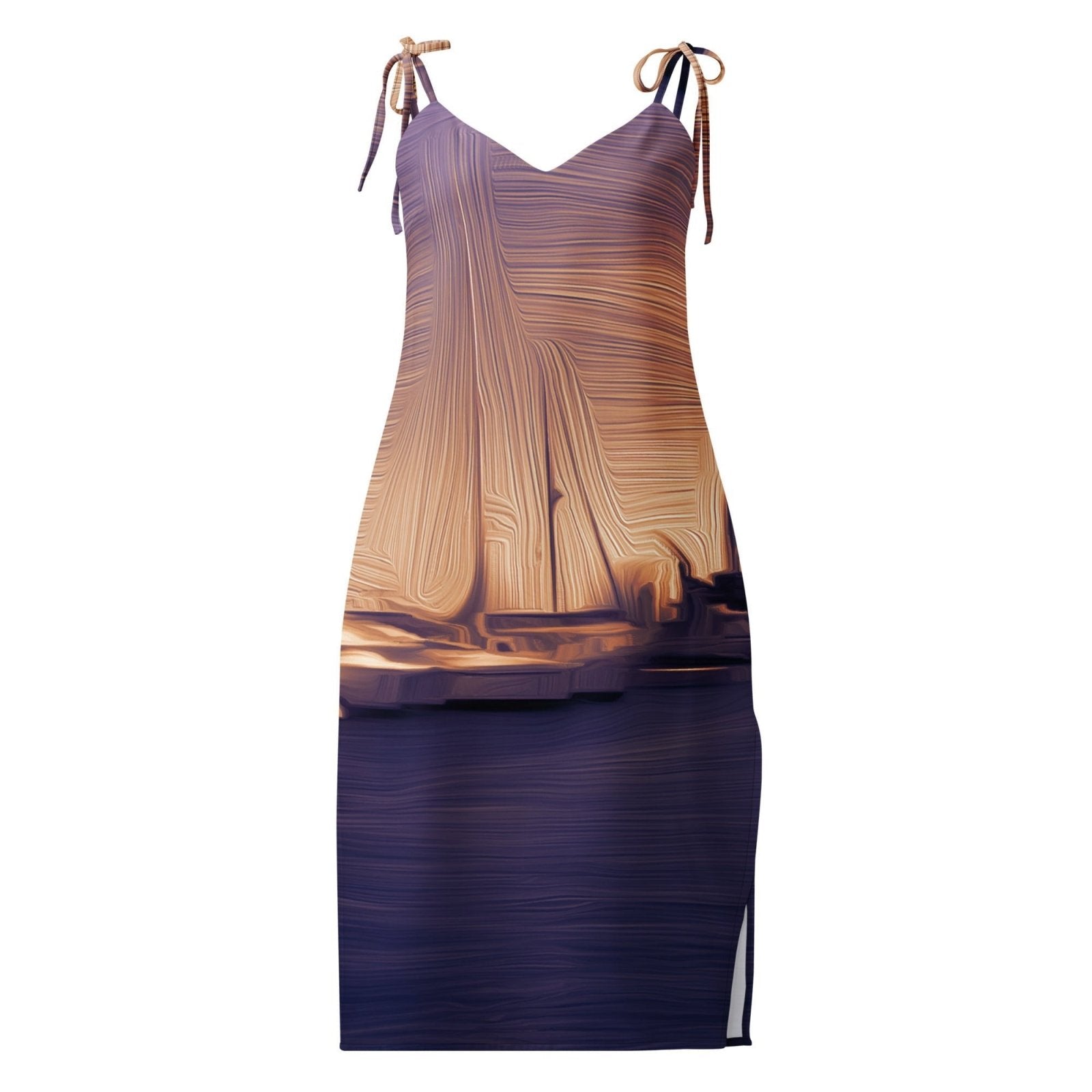 The Sleeping Yachts (at Sunset) - Womens Chiffon Slip Dress