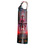 Half Black Half Báijiǔ - Womens Chiffon Slip Dress