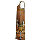 Half Black Half Gāolàng - Womens Chiffon Slip Dress