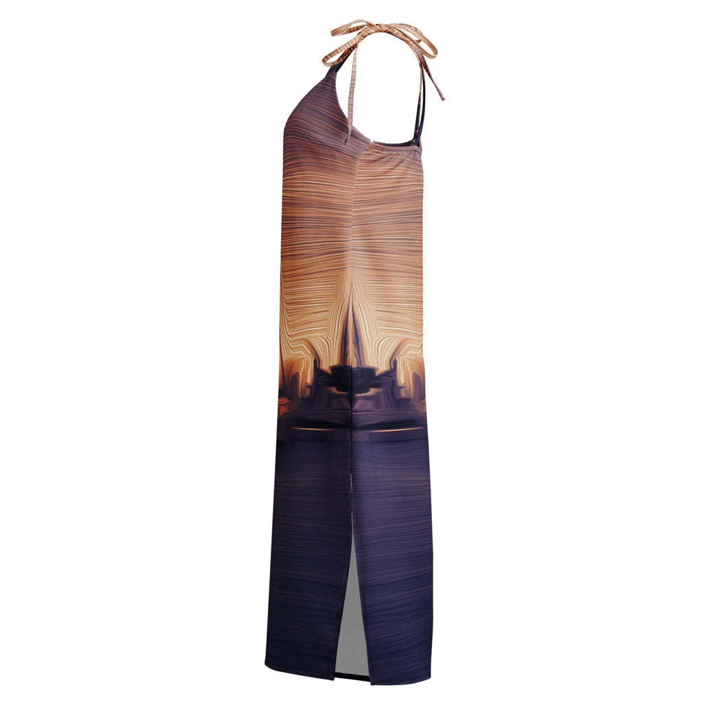 The Sleeping Yachts (at Sunset) - Womens Chiffon Slip Dress