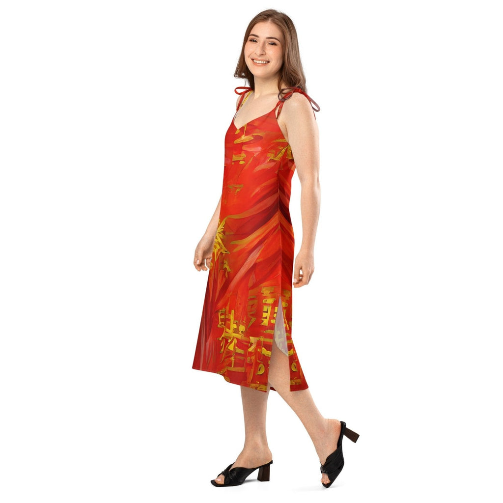 Qízhì - Womens Chiffon Slip Dress