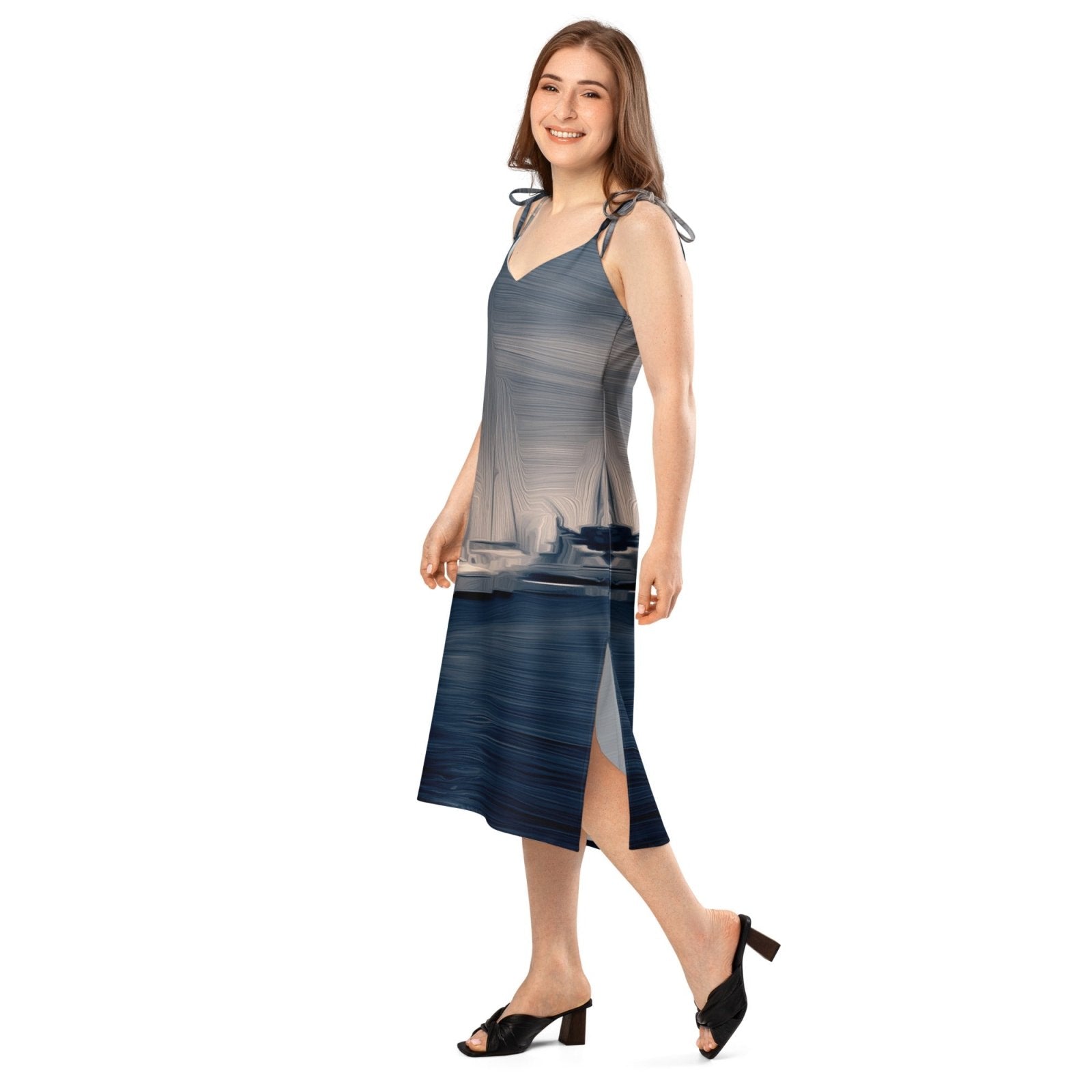 The Sleeping Yachts (at Sunrise) - Womens Chiffon Slip Dress