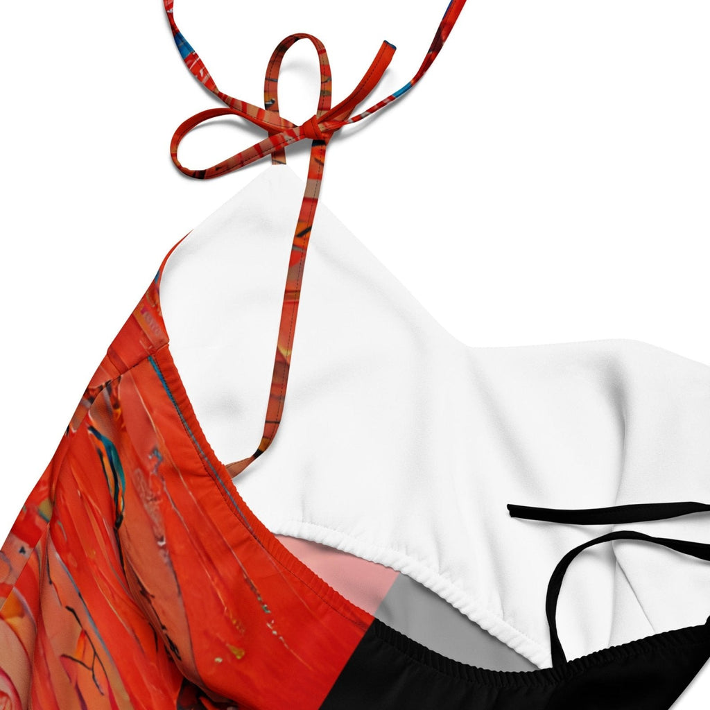 Half Black Half Hónghǎi - Womens Chiffon Slip Dress