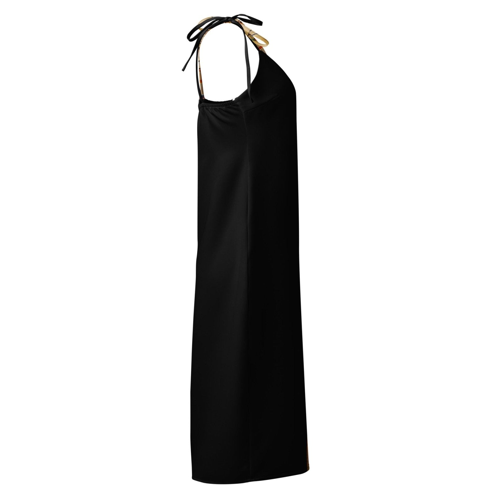 Half Black Half Gāolàng - Womens Chiffon Slip Dress