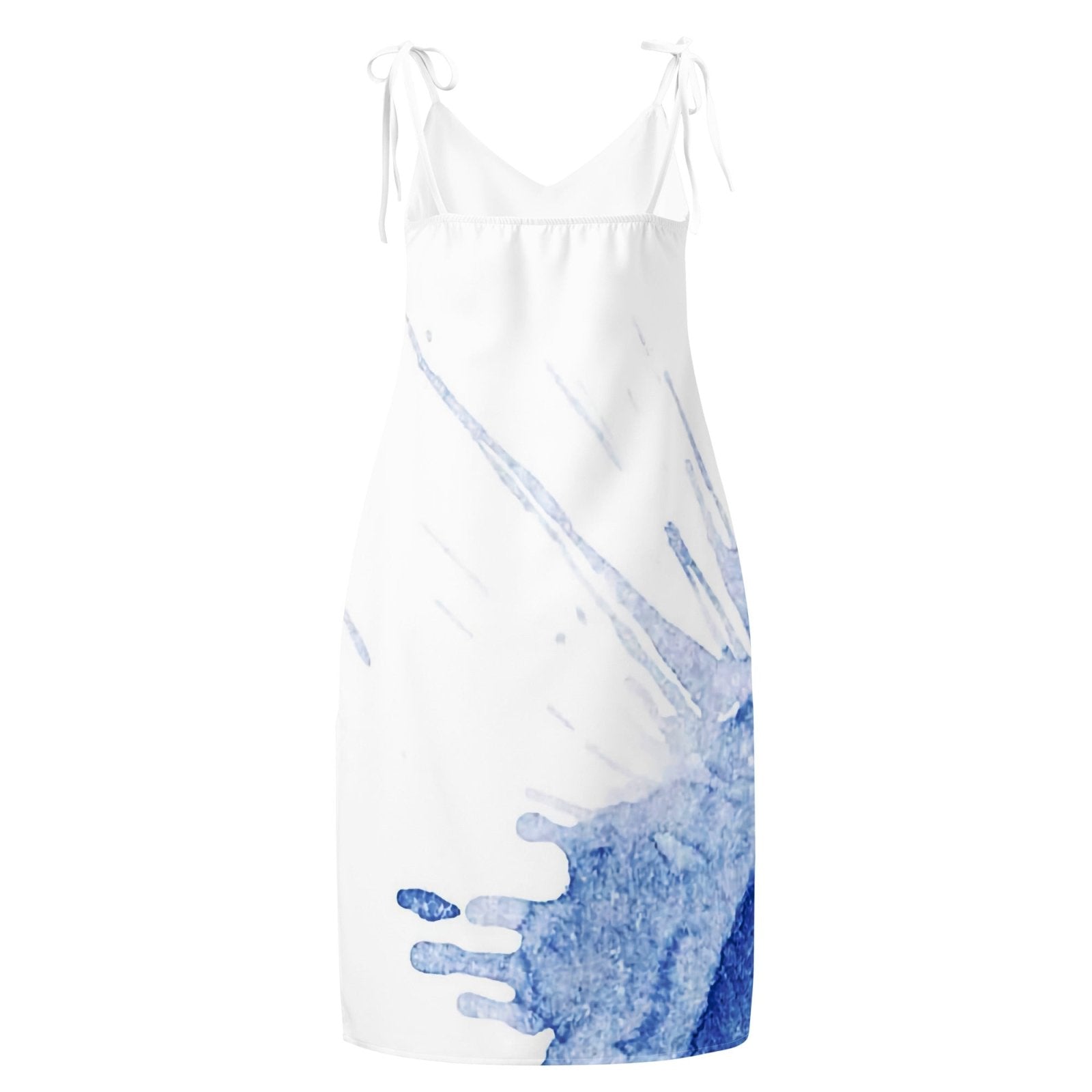 Watercolour Blue Splash - Womens Chiffon Slip Dress