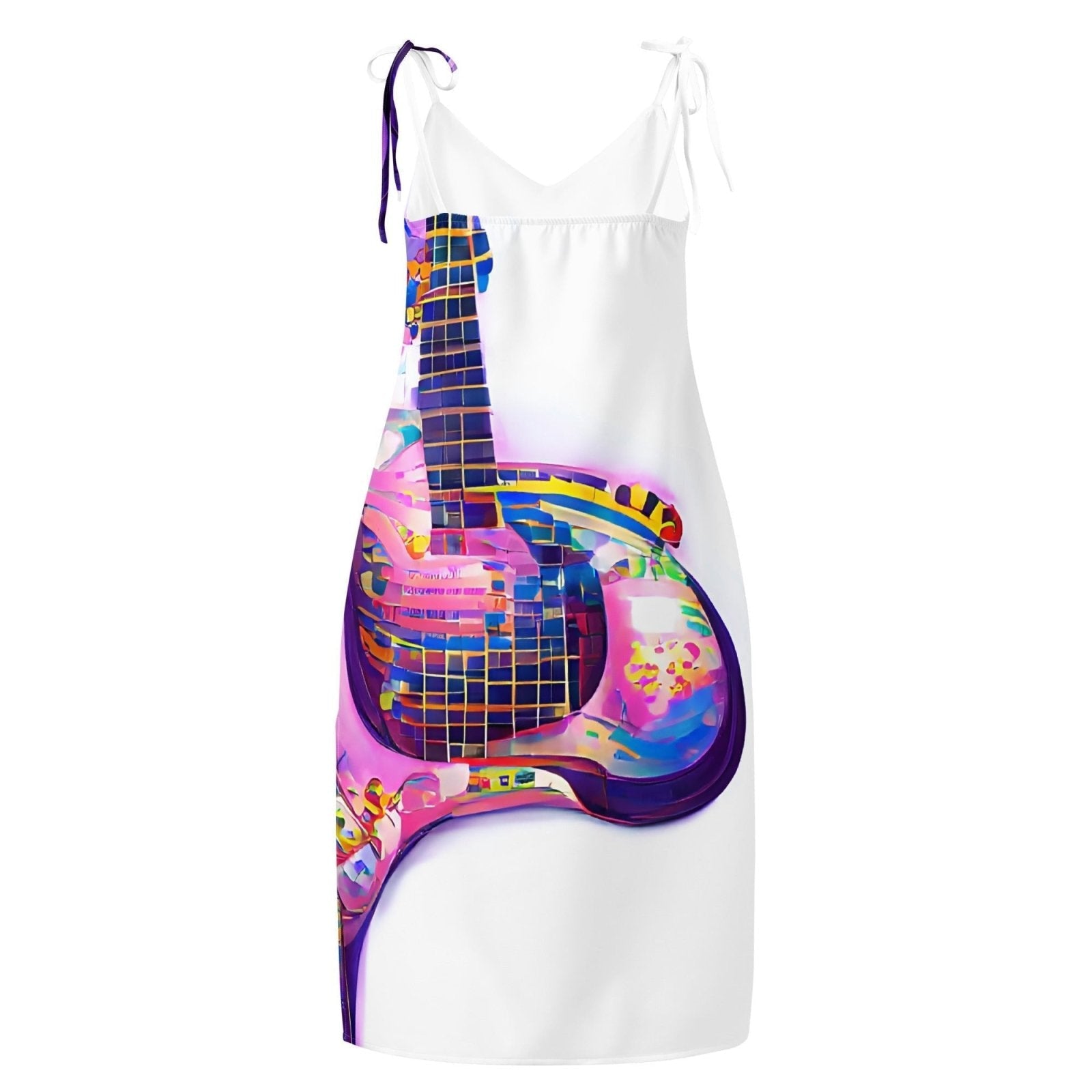 Hippie Guitar - Womens Chiffon Slip Dress