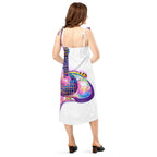 Hippie Guitar - Womens Chiffon Slip Dress