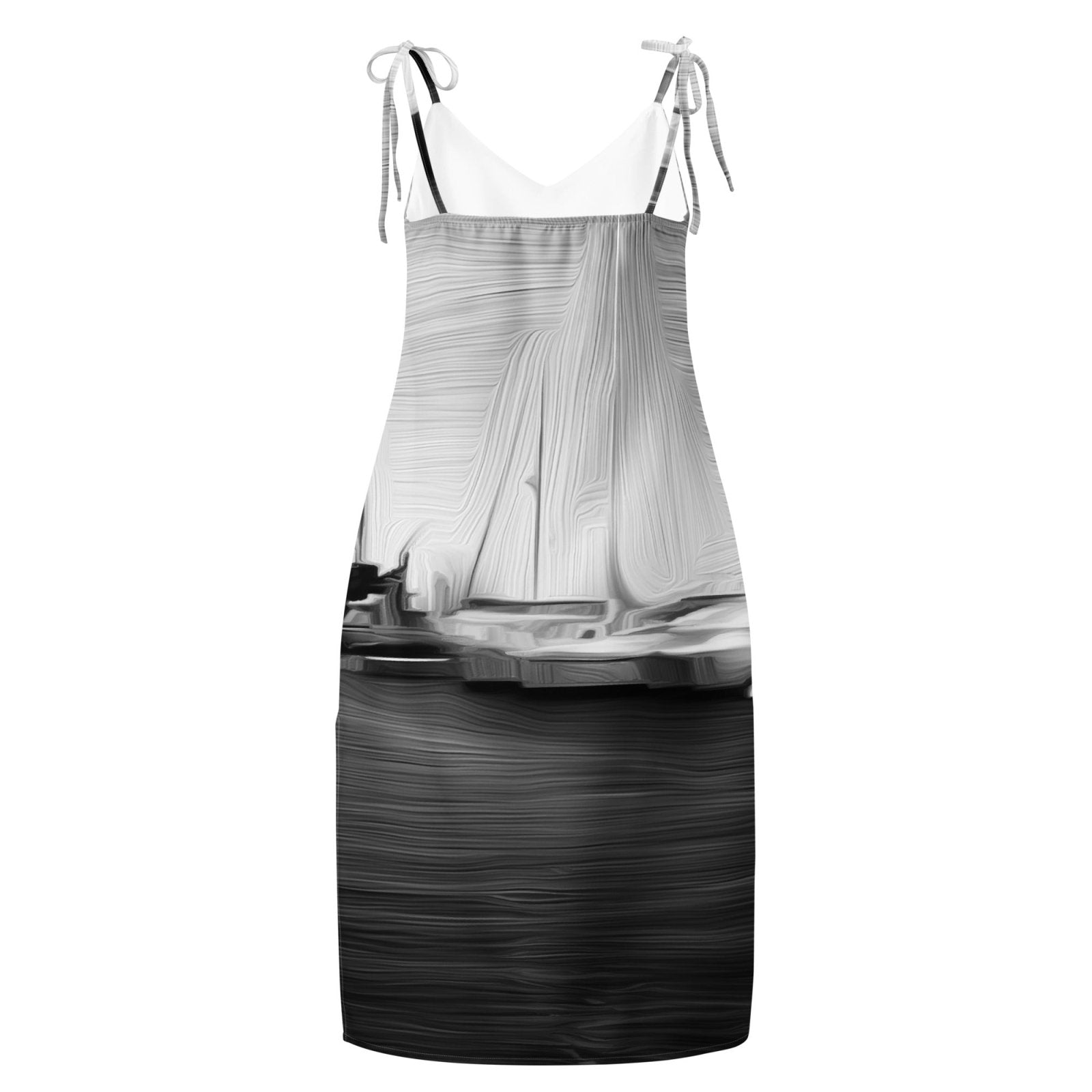 The Sleeping Yachts (at Night) - Womens Chiffon Slip Dress