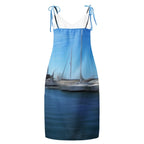 The Sleeping Yachts (at Morning) - Womens Chiffon Slip Dress