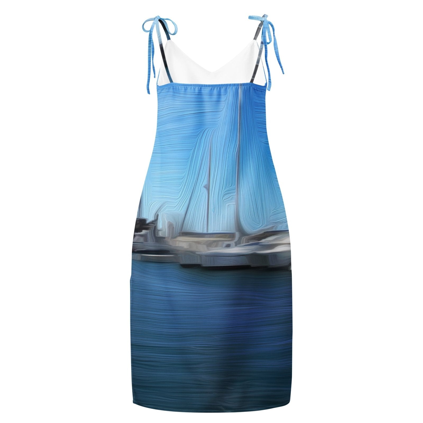 The Sleeping Yachts (at Morning) - Womens Chiffon Slip Dress