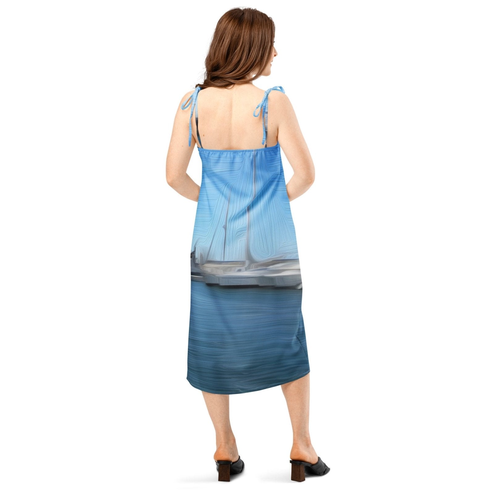 The Sleeping Yachts (at Morning) - Womens Chiffon Slip Dress