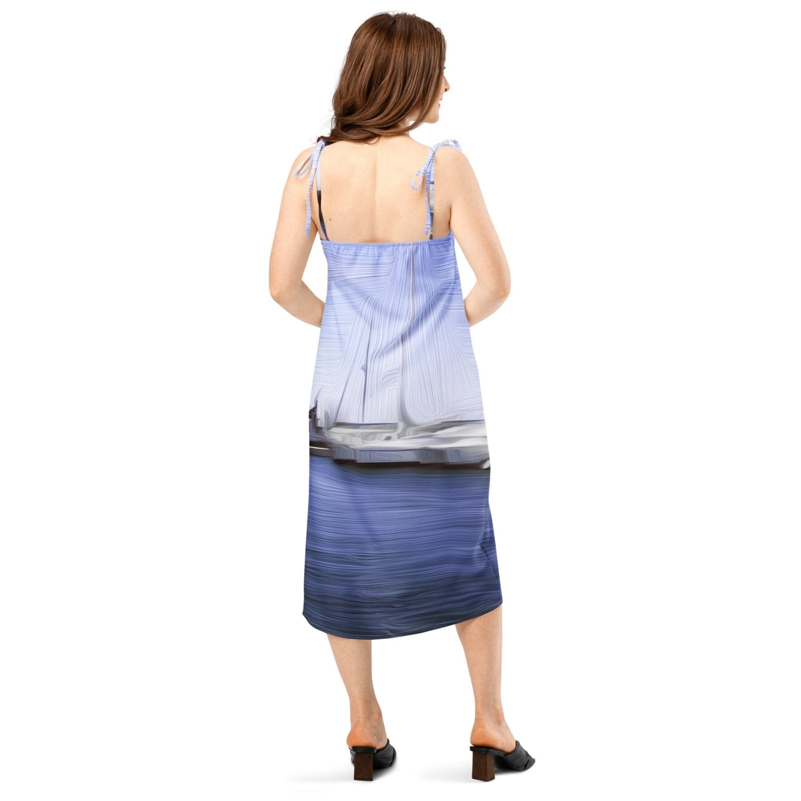 The Sleeping Yachts (at Afternoon) - Womens Chiffon Slip Dress