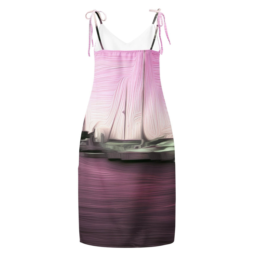 The Sleeping Yachts (at Evening) - Womens Chiffon Slip Dress