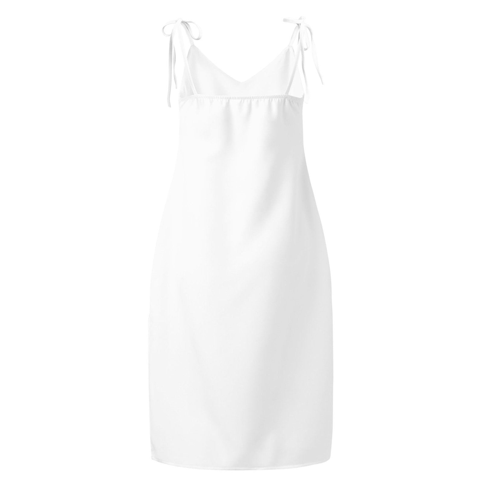 iSAW Womens White Chiffon Slip Dress
