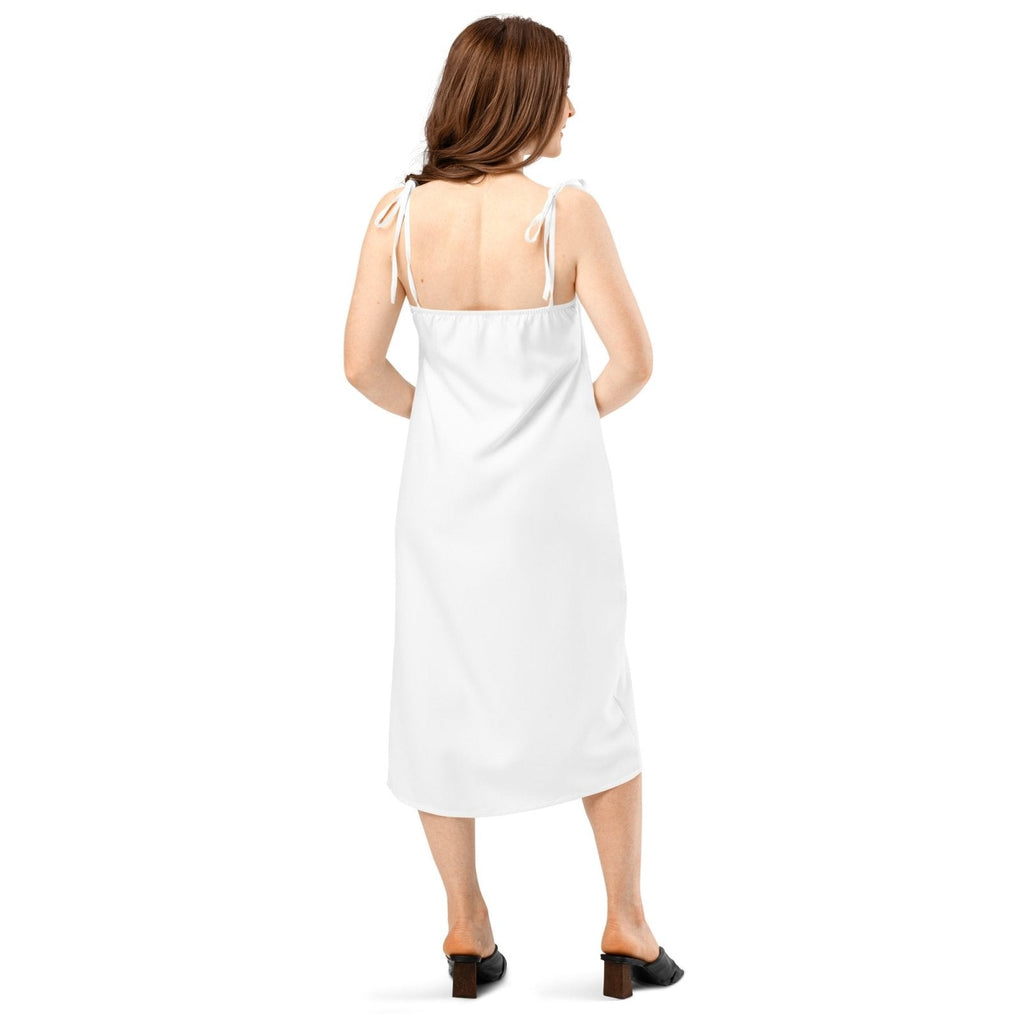 iSAW Womens White Chiffon Slip Dress