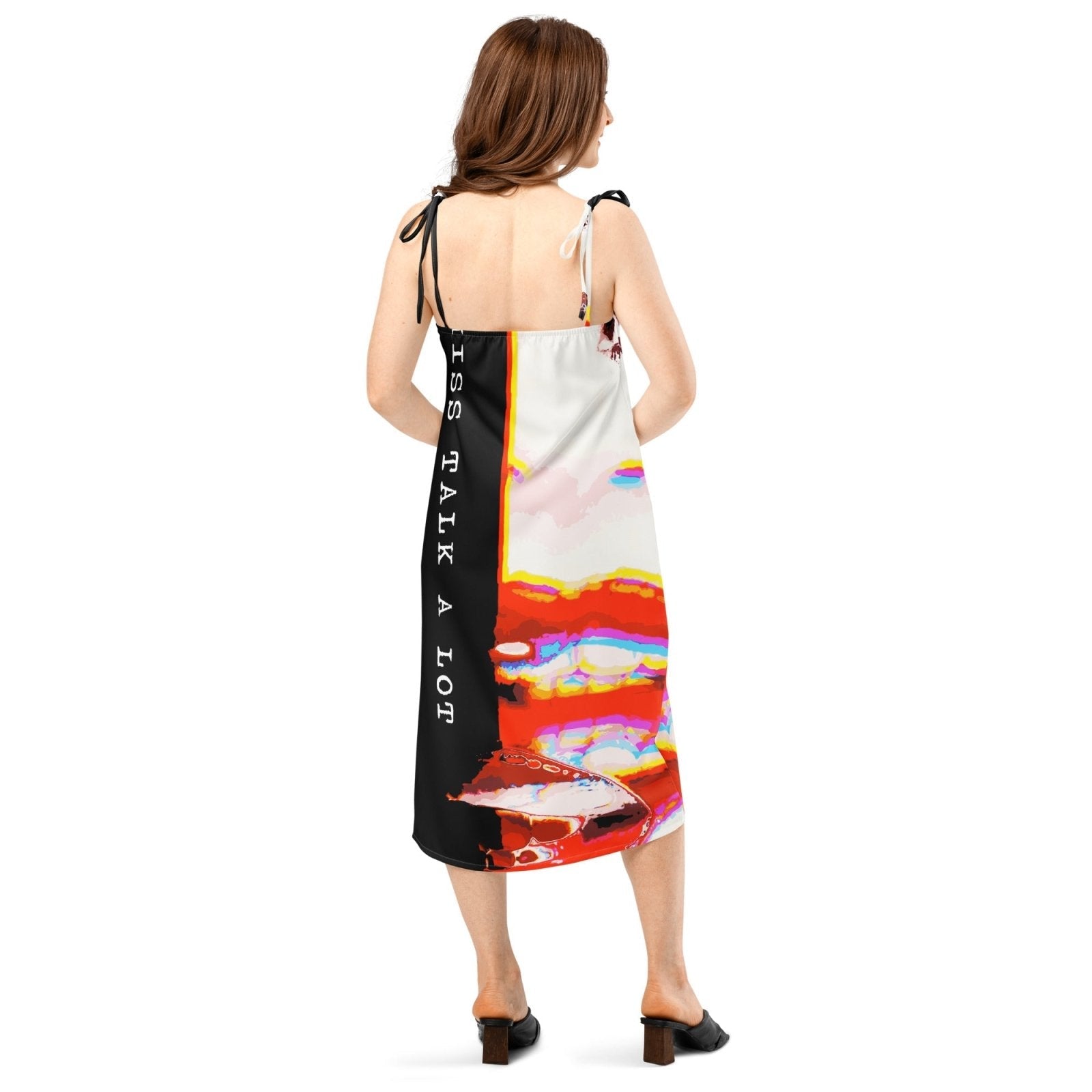 Miss Talk A Lot - Womens Chiffon Slip Dress