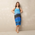 A Drop In The Ocean - Womens Chiffon Slip Dress