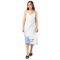 Watercolour Blue Splash - Womens Chiffon Slip Dress