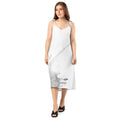 Watercolour Grey Splash - Womens Chiffon Slip Dress