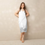 Watercolour Grey Splash - Womens Chiffon Slip Dress