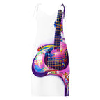 Hippie Guitar - Womens Chiffon Slip Dress