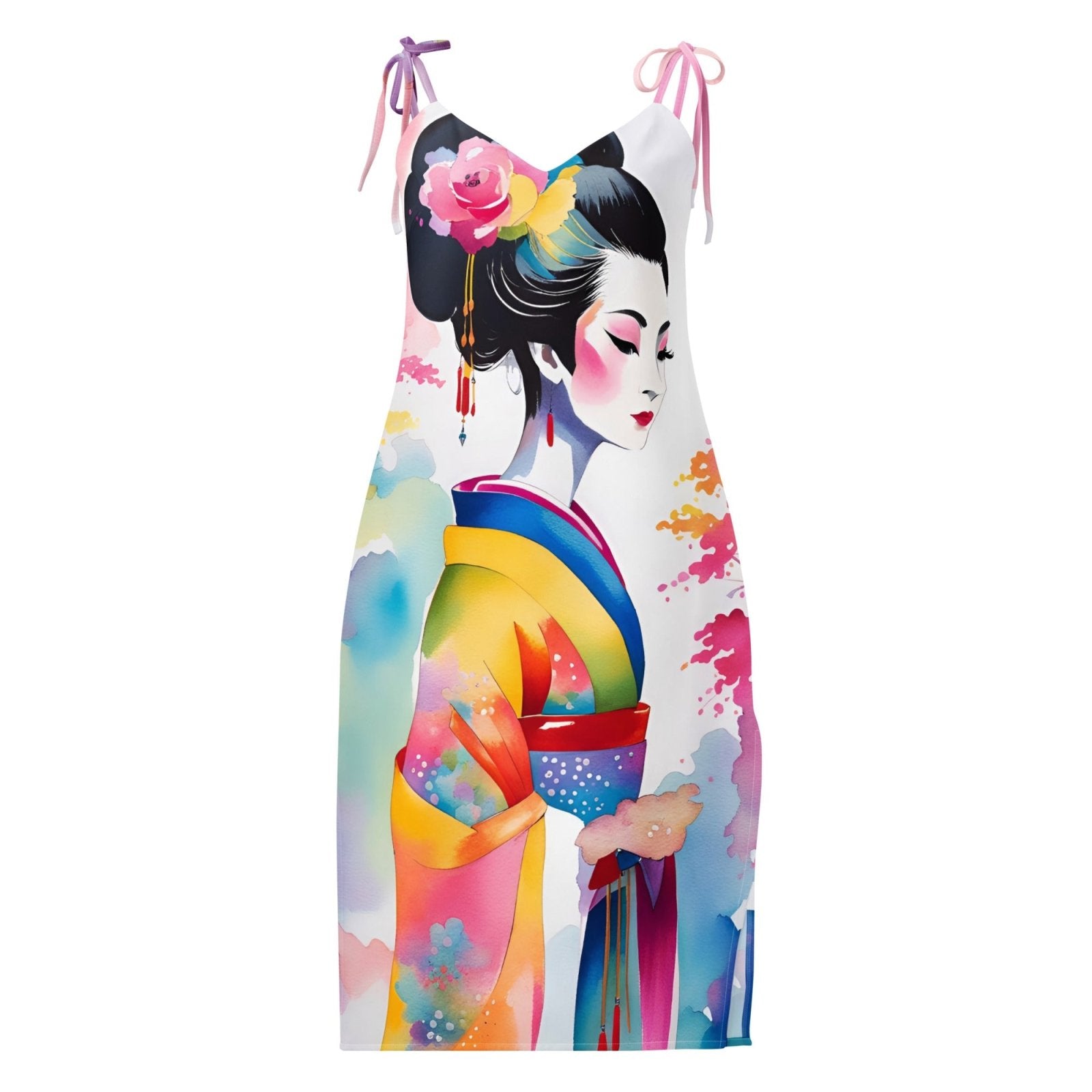 Geisha Girl - Womens Chiffon Slip Dress