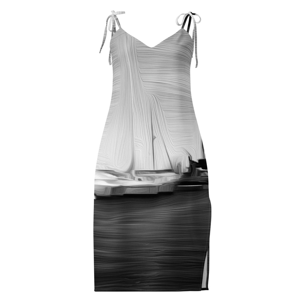 The Sleeping Yachts (at Night) - Womens Chiffon Slip Dress