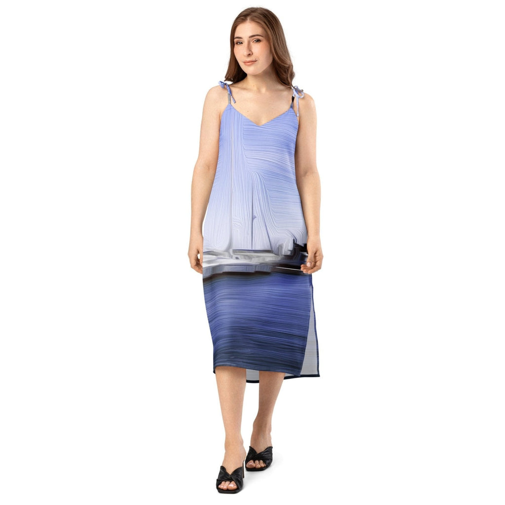 The Sleeping Yachts (at Afternoon) - Womens Chiffon Slip Dress
