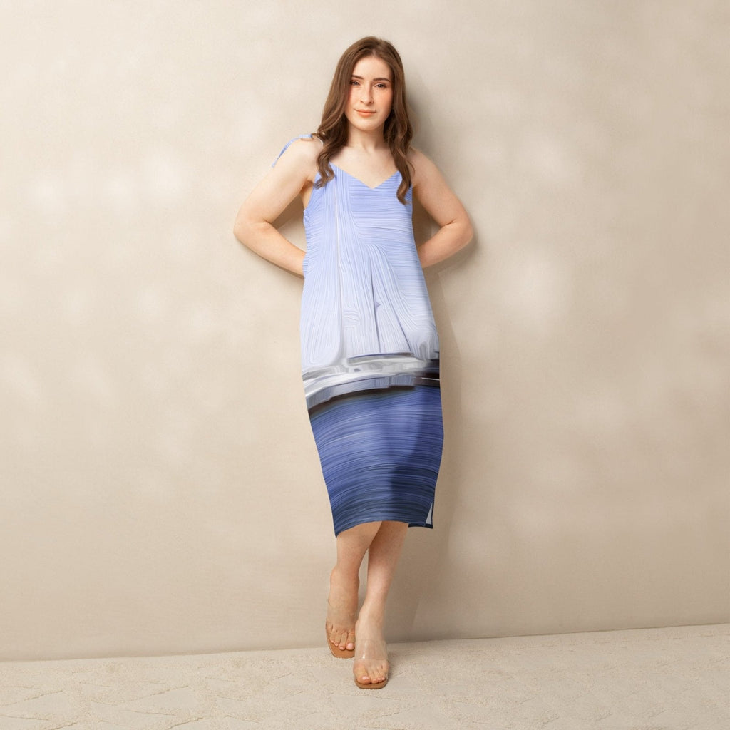 The Sleeping Yachts (at Afternoon) - Womens Chiffon Slip Dress