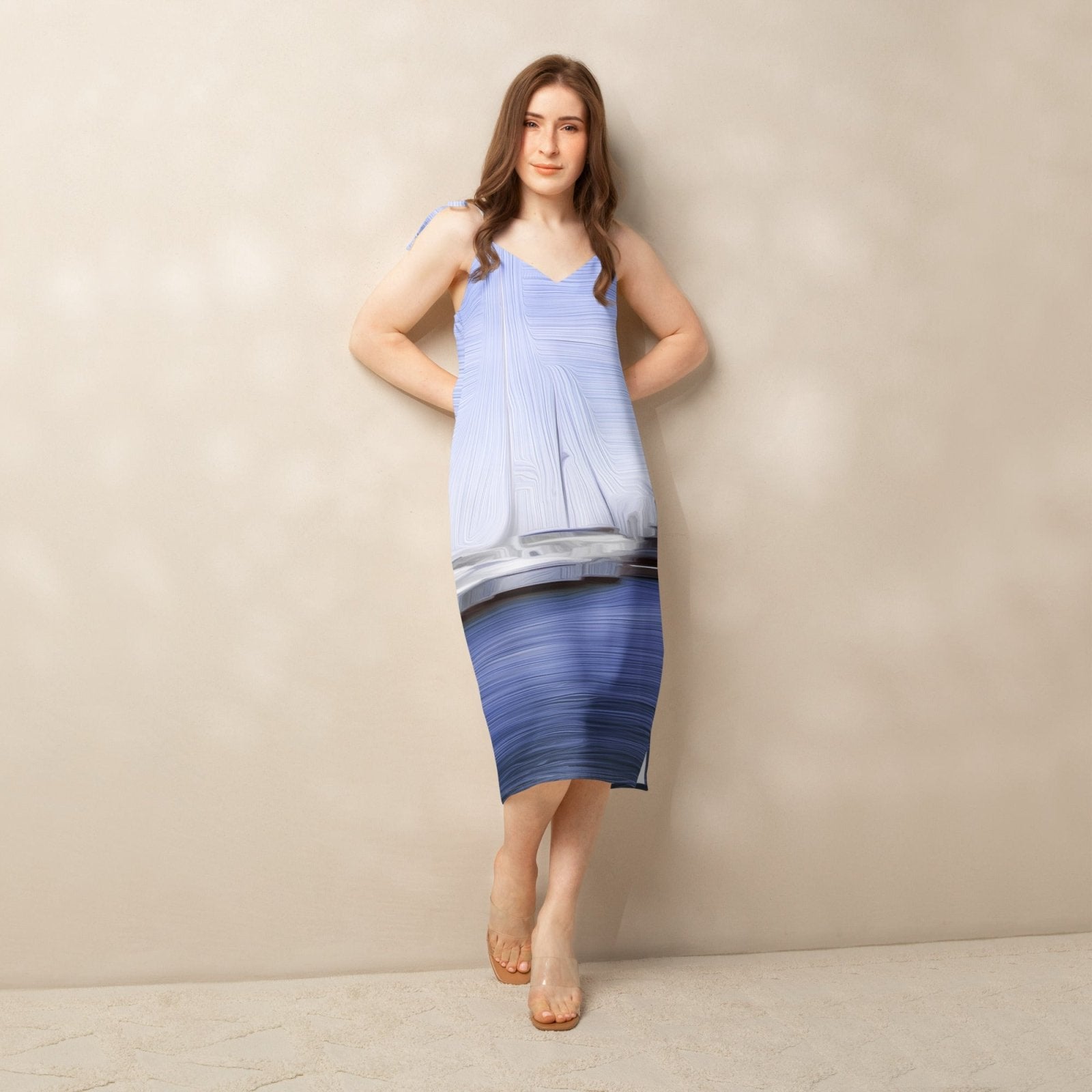 The Sleeping Yachts (at Afternoon) - Womens Chiffon Slip Dress