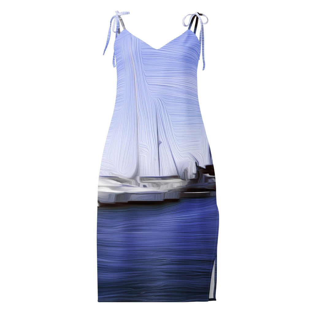 The Sleeping Yachts (at Afternoon) - Womens Chiffon Slip Dress