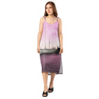 The Sleeping Yachts (at Evening) - Womens Chiffon Slip Dress