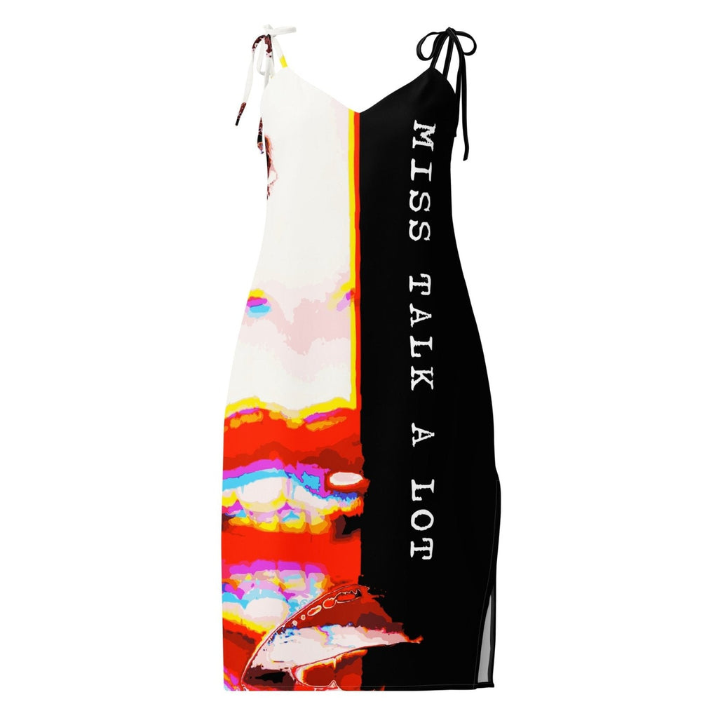 Miss Talk A Lot - Womens Chiffon Slip Dress
