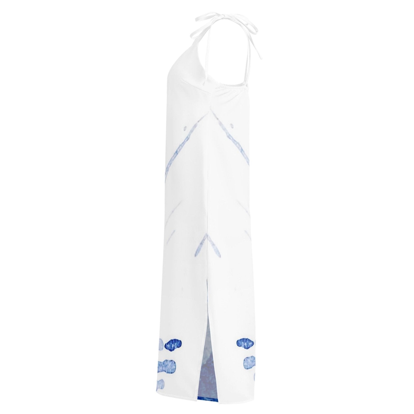 Watercolour Blue Splash - Womens Chiffon Slip Dress