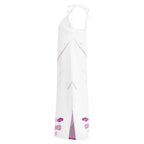 Watercolour Pink Splash - Womens Chiffon Slip Dress