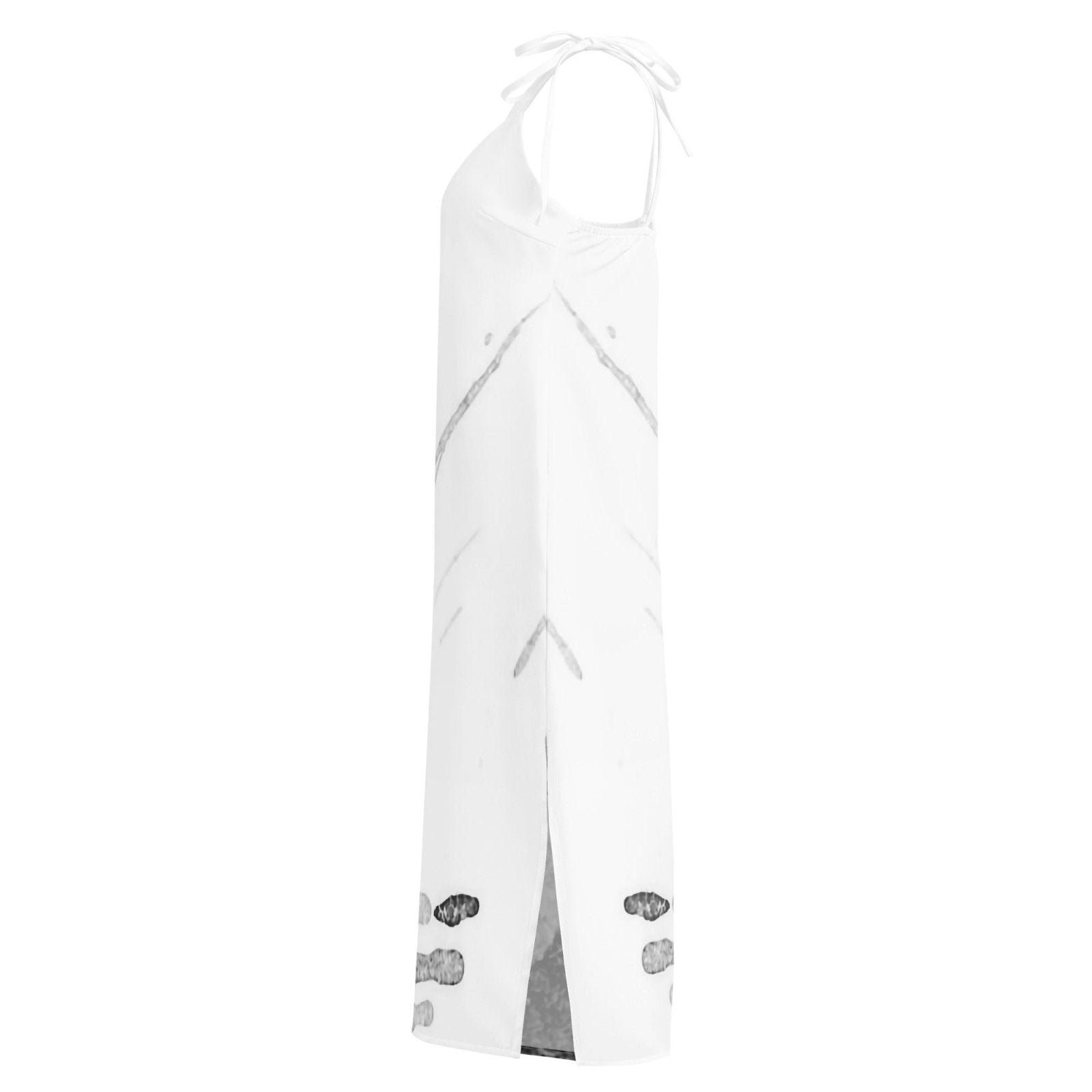 Watercolour Grey Splash - Womens Chiffon Slip Dress